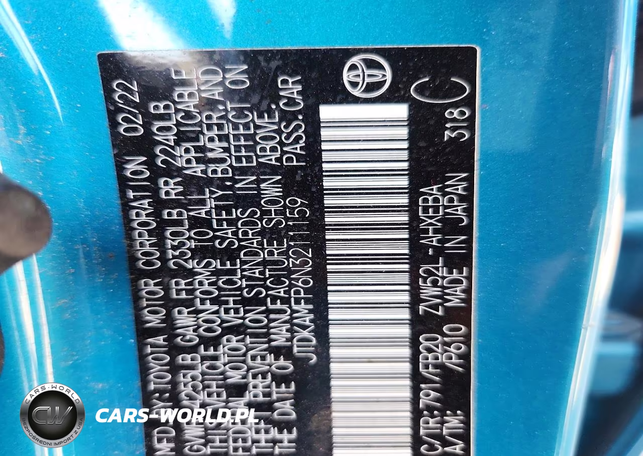 2022 Toyota Prius Prime Le VIN:JTDKAMFP6N3211159 - 12