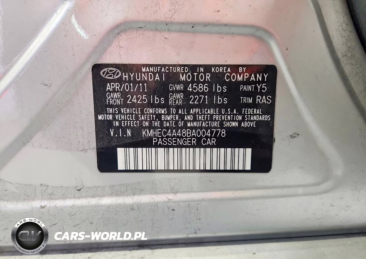 2011 Hyundai Sonata Hybrid VIN:KMHEC4A48BA004778 - 12
