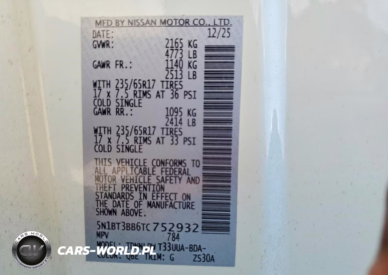 2026 Nissan Rogue Sv VIN:5N1BT3BB6TC752932 - 13