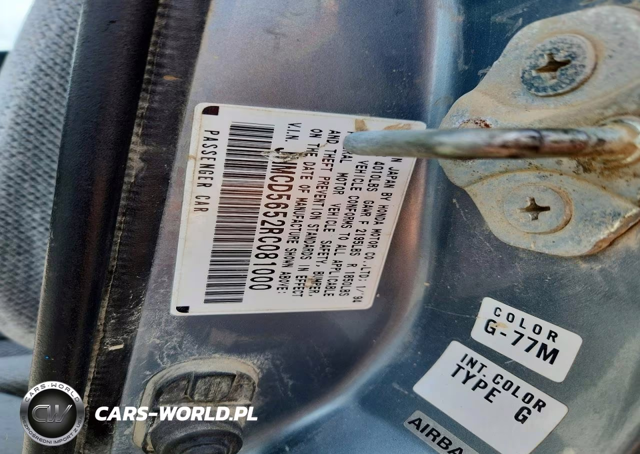 1994 Honda Accord Ex VIN:JHMCD5652RC081000 - 12