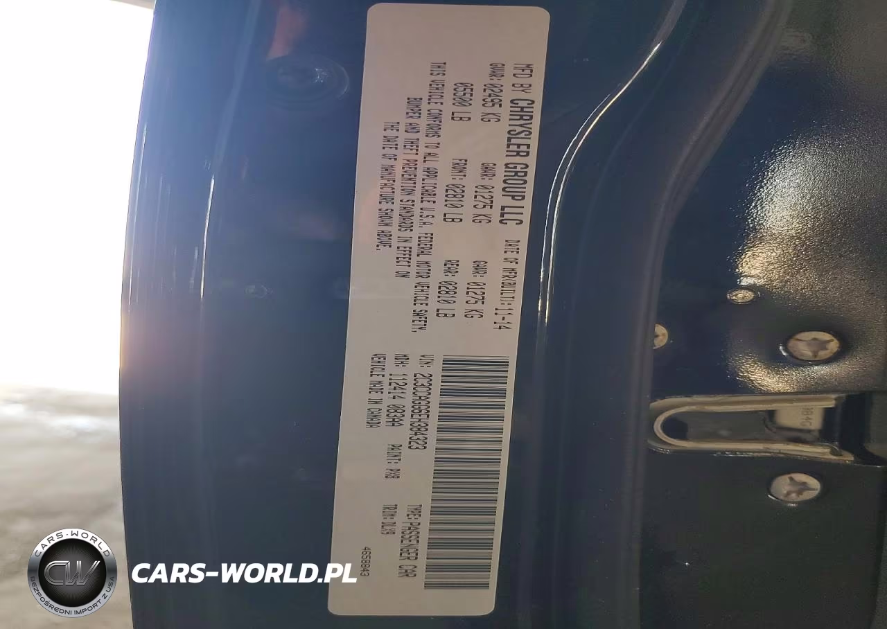 2014 Chrysler 300 S VIN:2C3CCAGG6EH384323 - 12