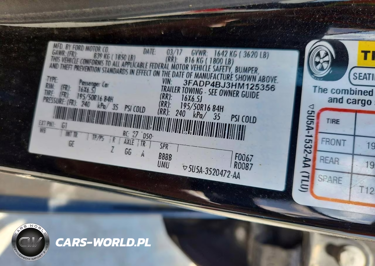 2017 Ford Fiesta Se VIN:3FADP4BJ3HM125356 - 12