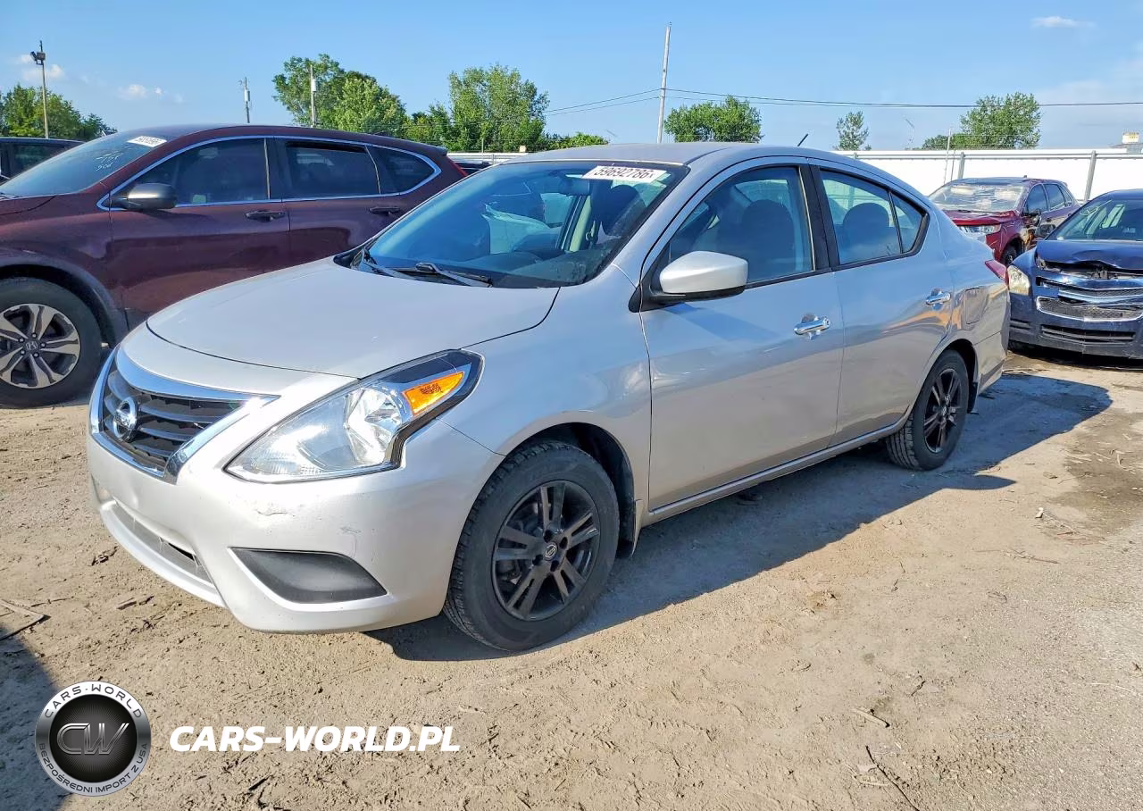 2019 Nissan Versa Sv VIN:3N1CN7AP4KL875335 - 1