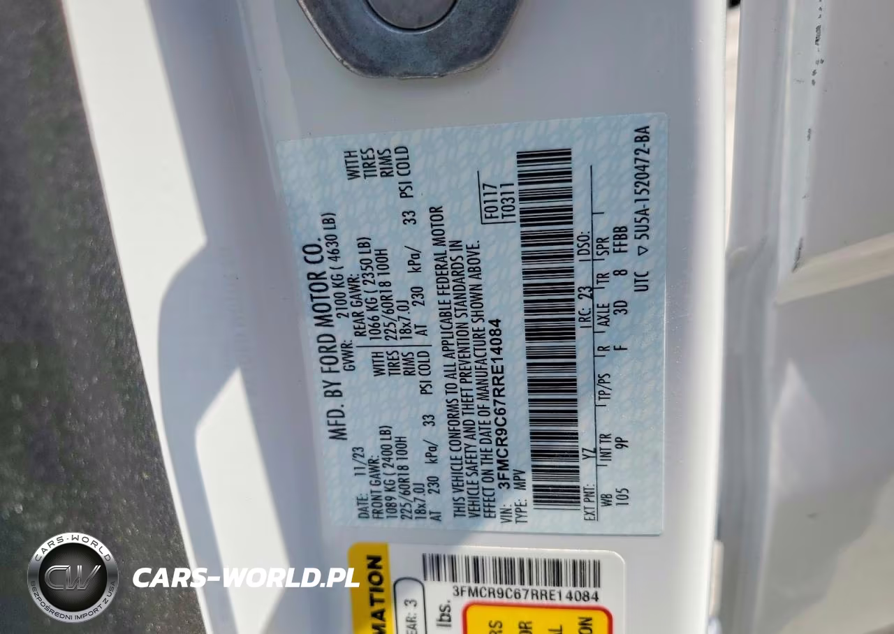 2024 Ford Bronco Sport Outer Banks VIN:3FMCR9C67RRE14084 - 14