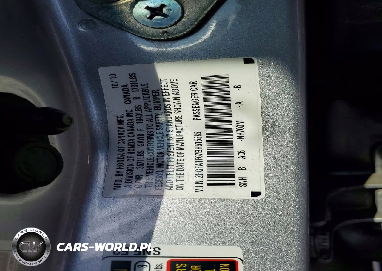 2011 Honda Civic Lx-S VIN:2HGFA1F67BH515585 - 12
