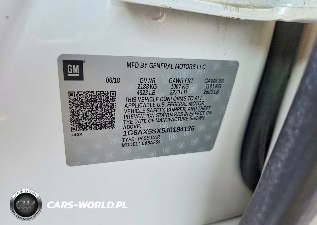 2018 Cadillac Cts Luxury VIN:1G6AX5SX5J0184136 - 12
