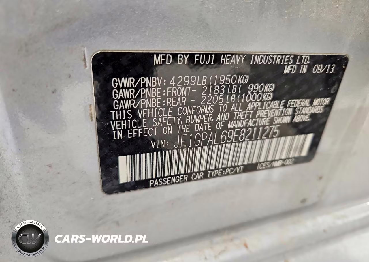 2014 Subaru Impreza Sport Premium VIN:JF1GPAL69E8211275 - 12