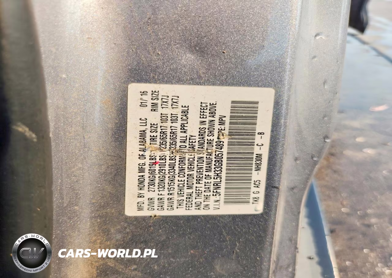 2016 Honda Odyssey Se VIN:5FNRL5H33GB057489 - 13