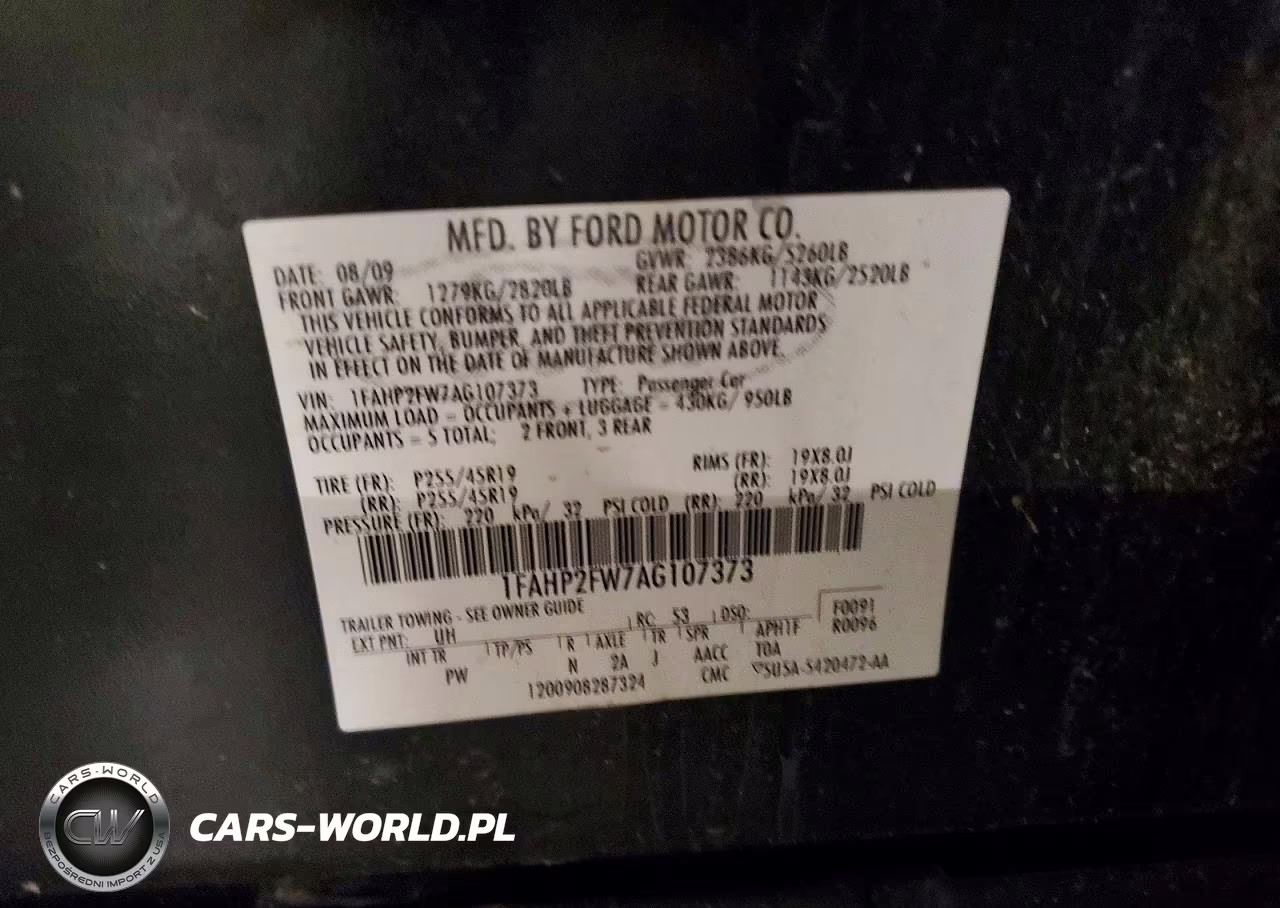 2010 Ford Taurus Limited VIN:1FAHP2FW7AG107373 - 12