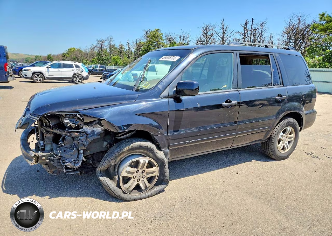 2004 Honda Pilot Exl VIN:2HKYF18734H570382 - 1