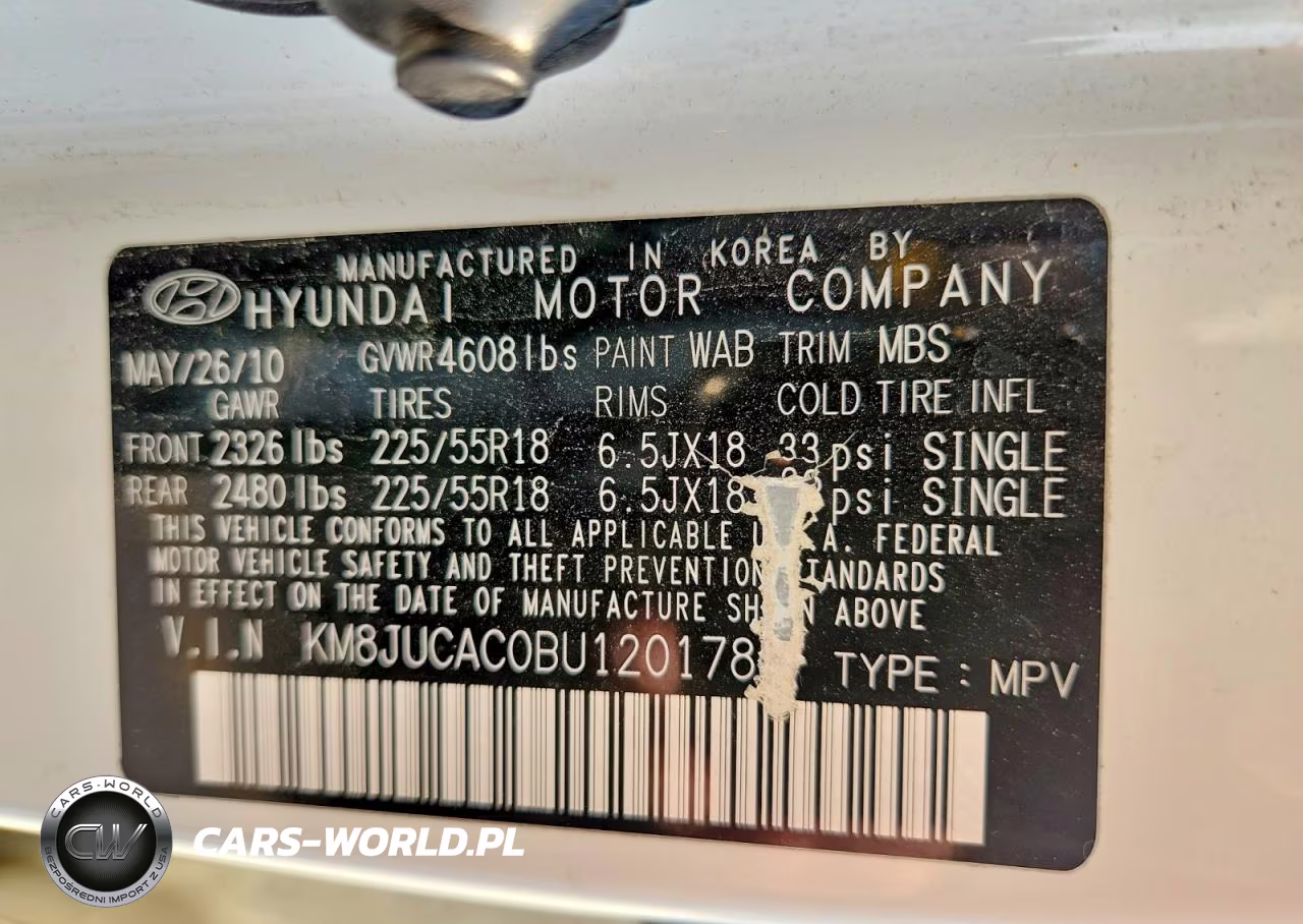 2011 Hyundai Tucson Limited VIN:KM8JUCAC0BU120178 - 13