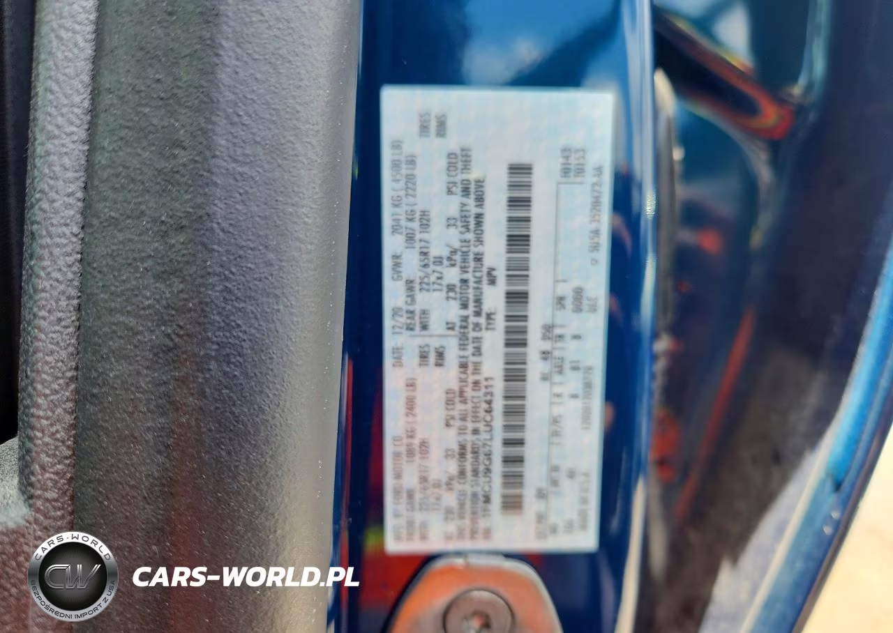 2020 Ford Escape Se VIN:1FMCU9G67LUC64311 - 14