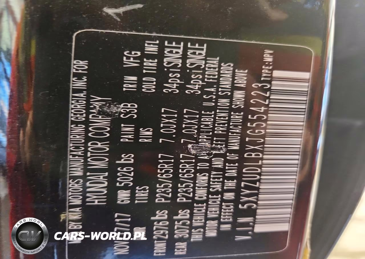 2018 Hyundai Santa Fe Sport 2.4L VIN:5XYZUDLBXJG554223 - 13