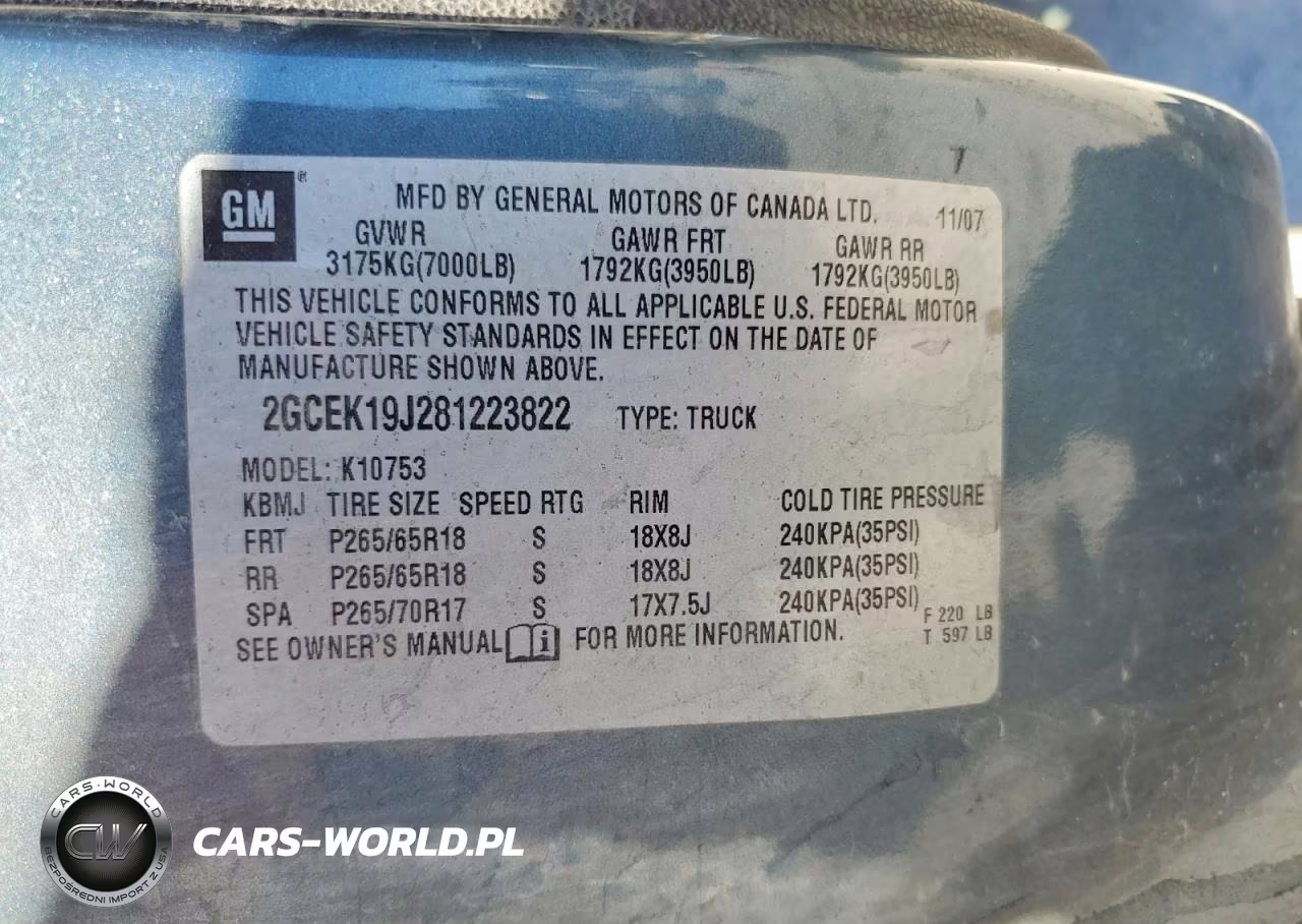 2008 Chevrolet Silverado K1500 VIN:2GCEK19J281223822 - 12