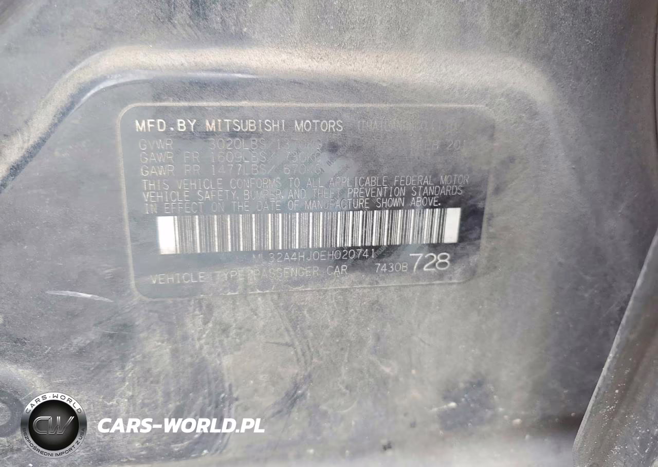 2014 Mitsubishi Mirage Es VIN:ML32A4HJ0EH020741 - 12