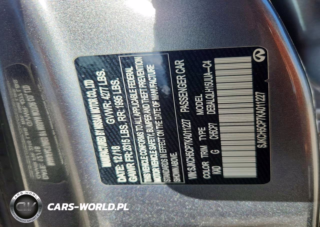 2019 Infiniti Qx30 Luxe VIN:SJKCH5CP7KA011227 - 13