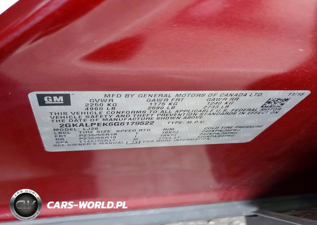 2016 GMC Terrain Slt VIN:2GKALPEK6G6179522 - 13