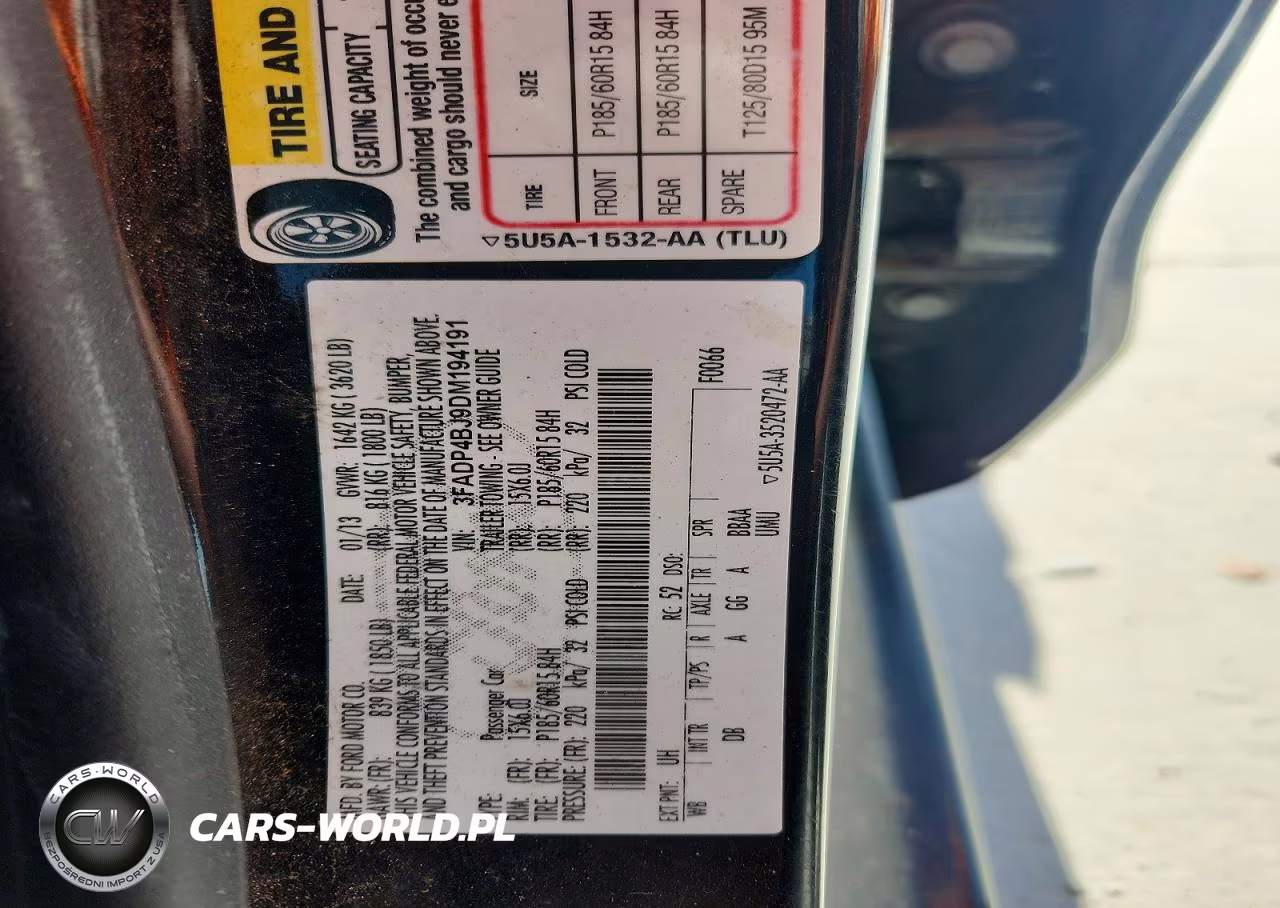 2013 Ford Fiesta Se VIN:3FADP4BJ9DM194191 - 12