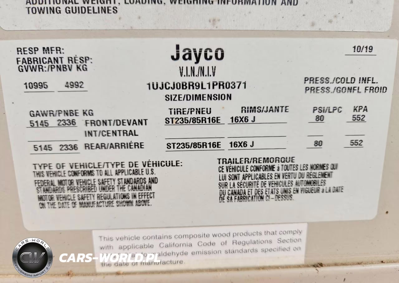 2020 Jayco Eagle Ht Series M-28 VIN:1UJCJ0BR9L1PR0371 - 10
