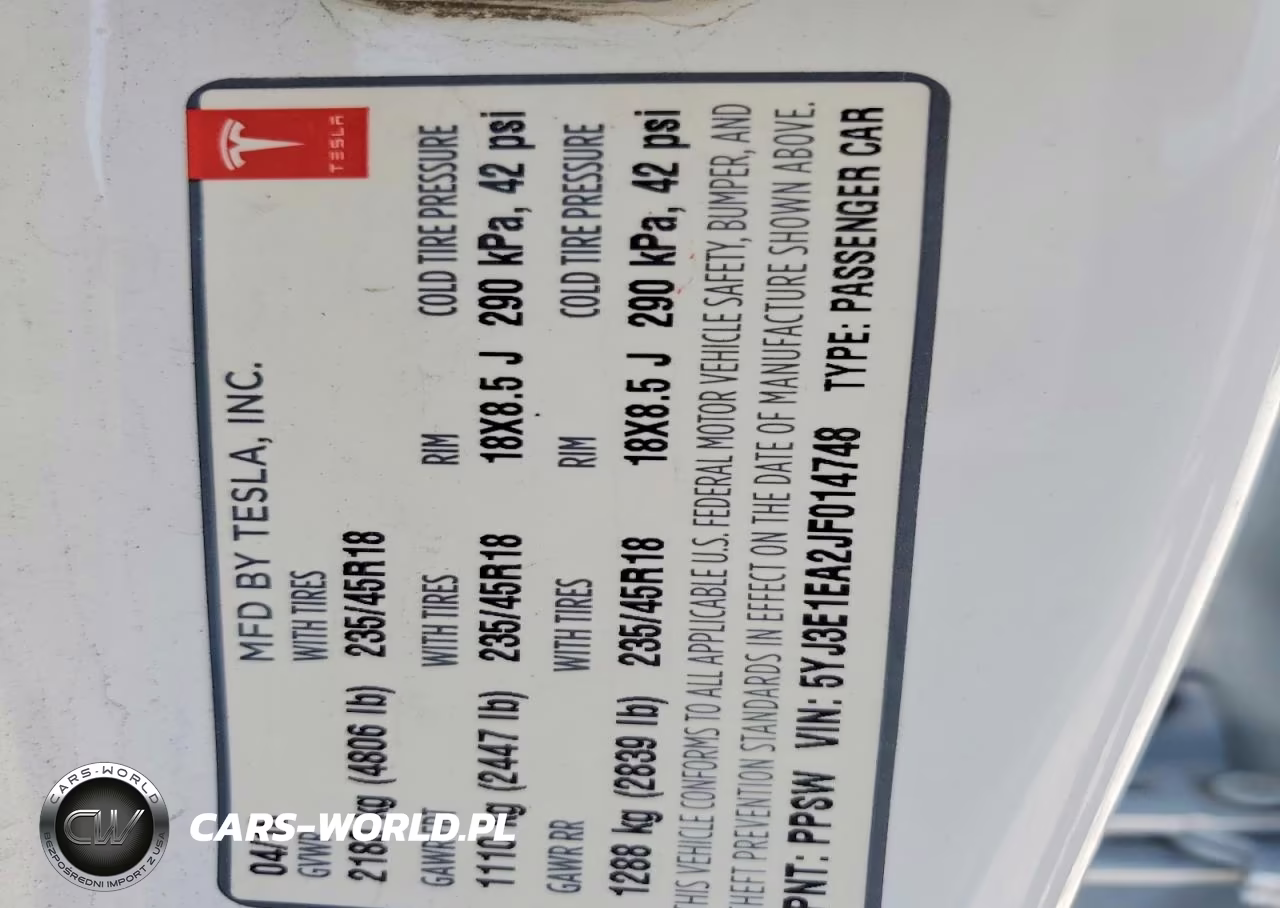 2018 Tesla Model 3 VIN:5YJ3E1EA2JF014748 - 12