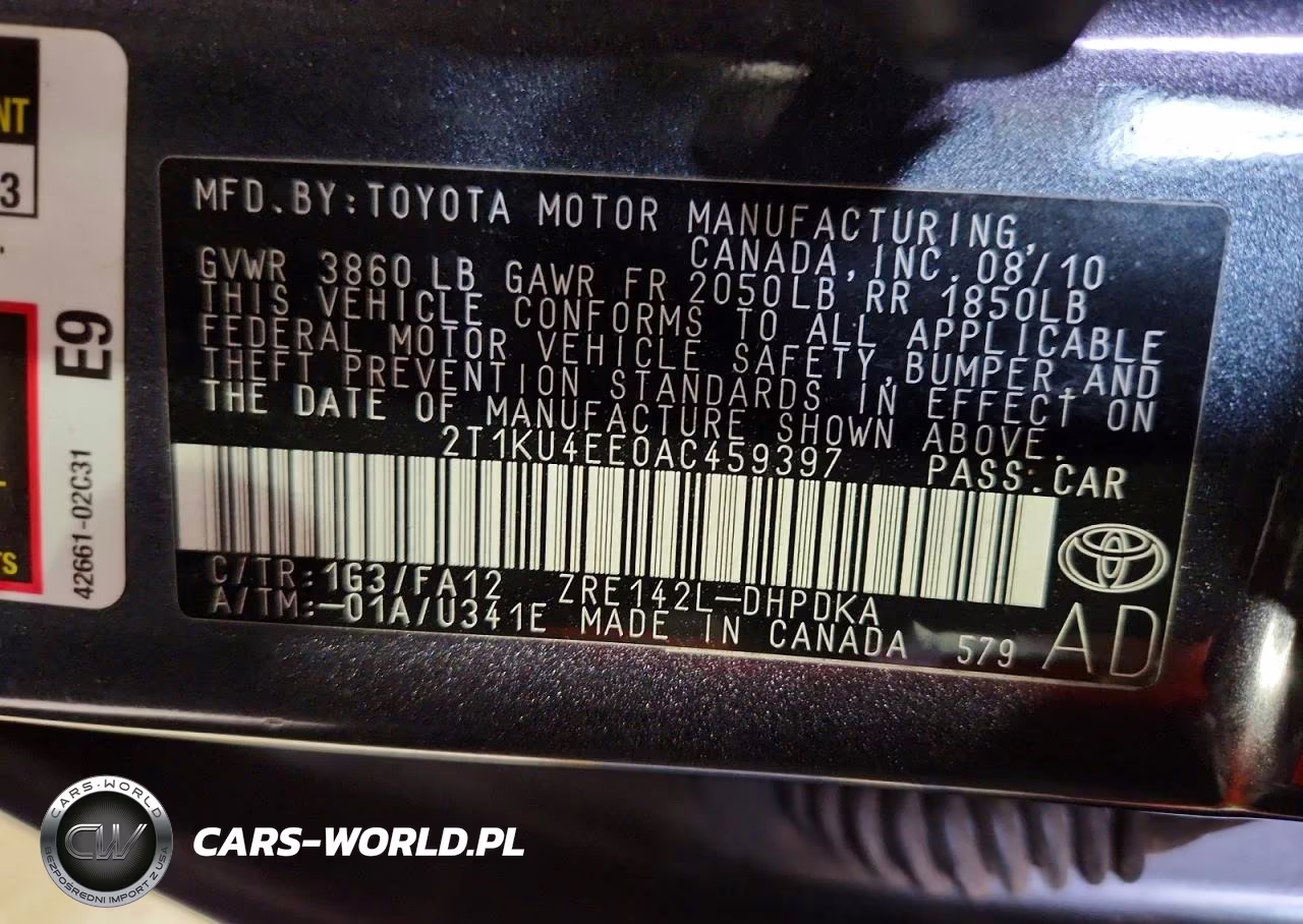 2010 Toyota Matrix Base VIN:2T1KU4EE0AC459397 - 12