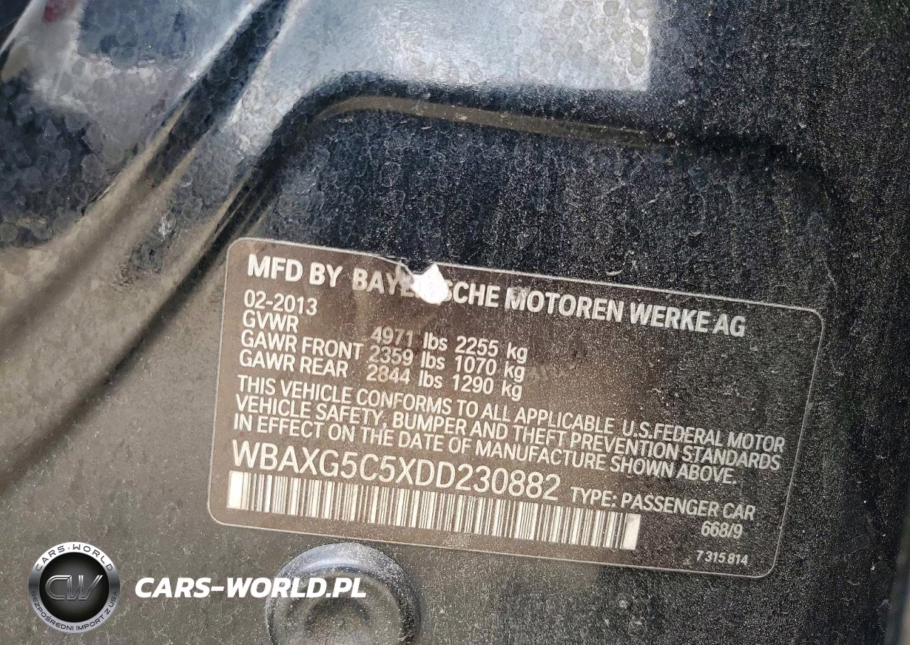 2013 BMW 528 I VIN:WBAXG5C5XDD230882 - 12