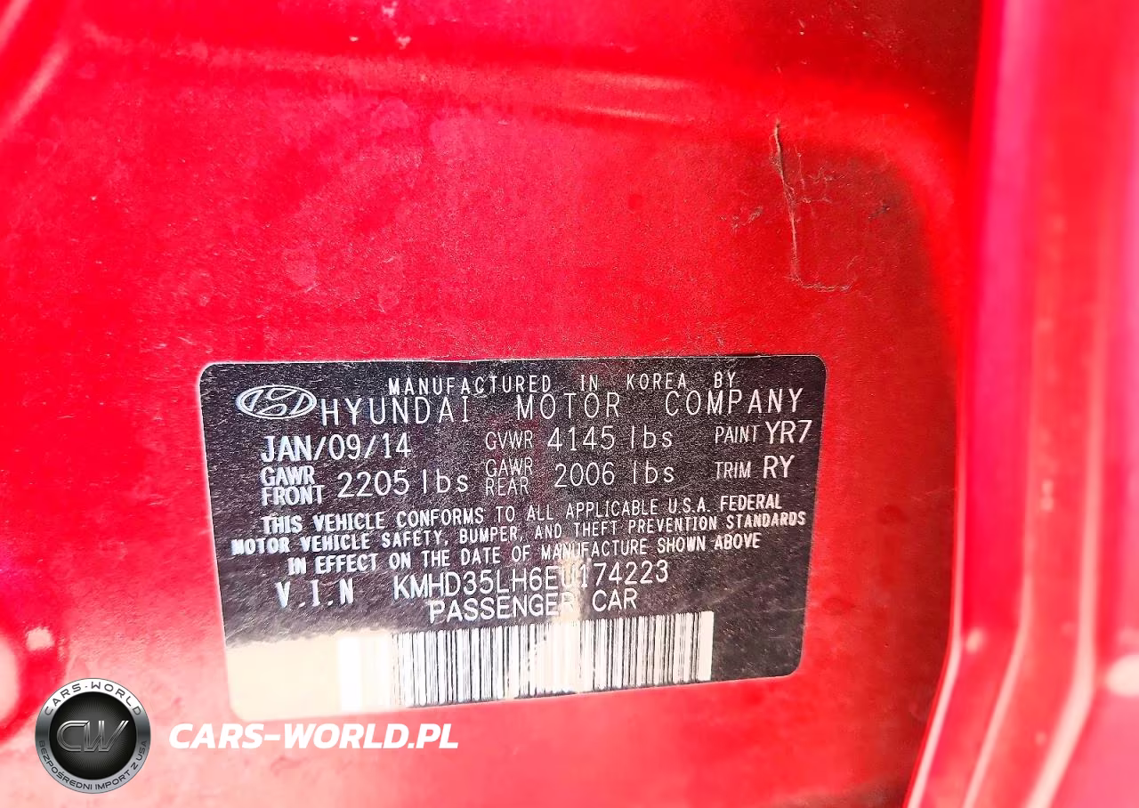 2014 Hyundai Elantra Gt Base VIN:KMHD35LH6EU174223 - 12