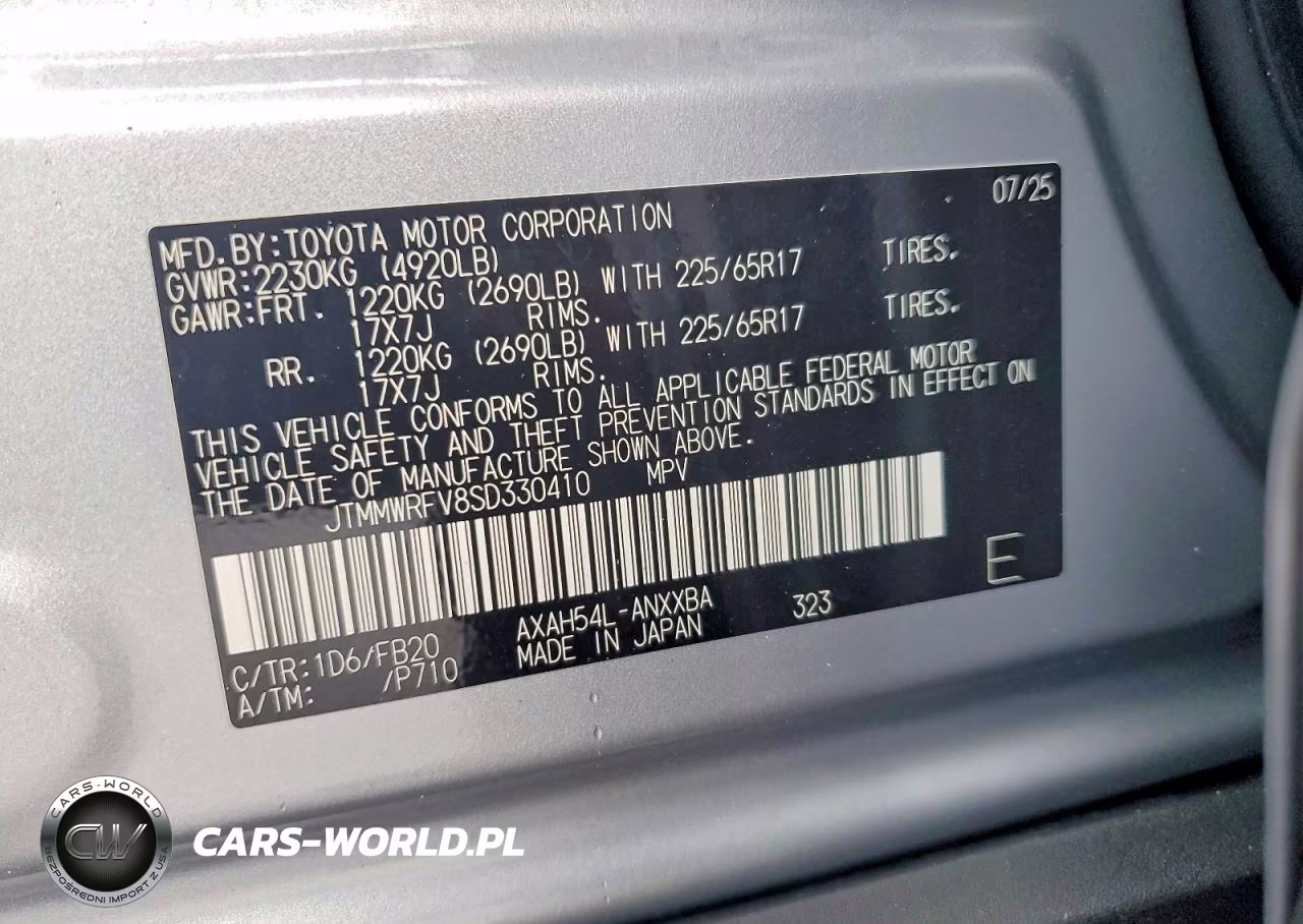 2025 Toyota Rav4 Le VIN:JTMMWRFV8SD330410 - 13