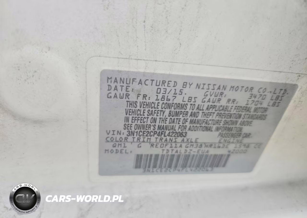 2015 Nissan Versa Note Sv VIN:3N1CE2CP4FL422063 - 13