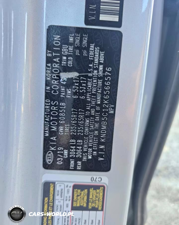 2019 Kia Sedona Lx VIN:KNDMB5C12K6566576 - 10