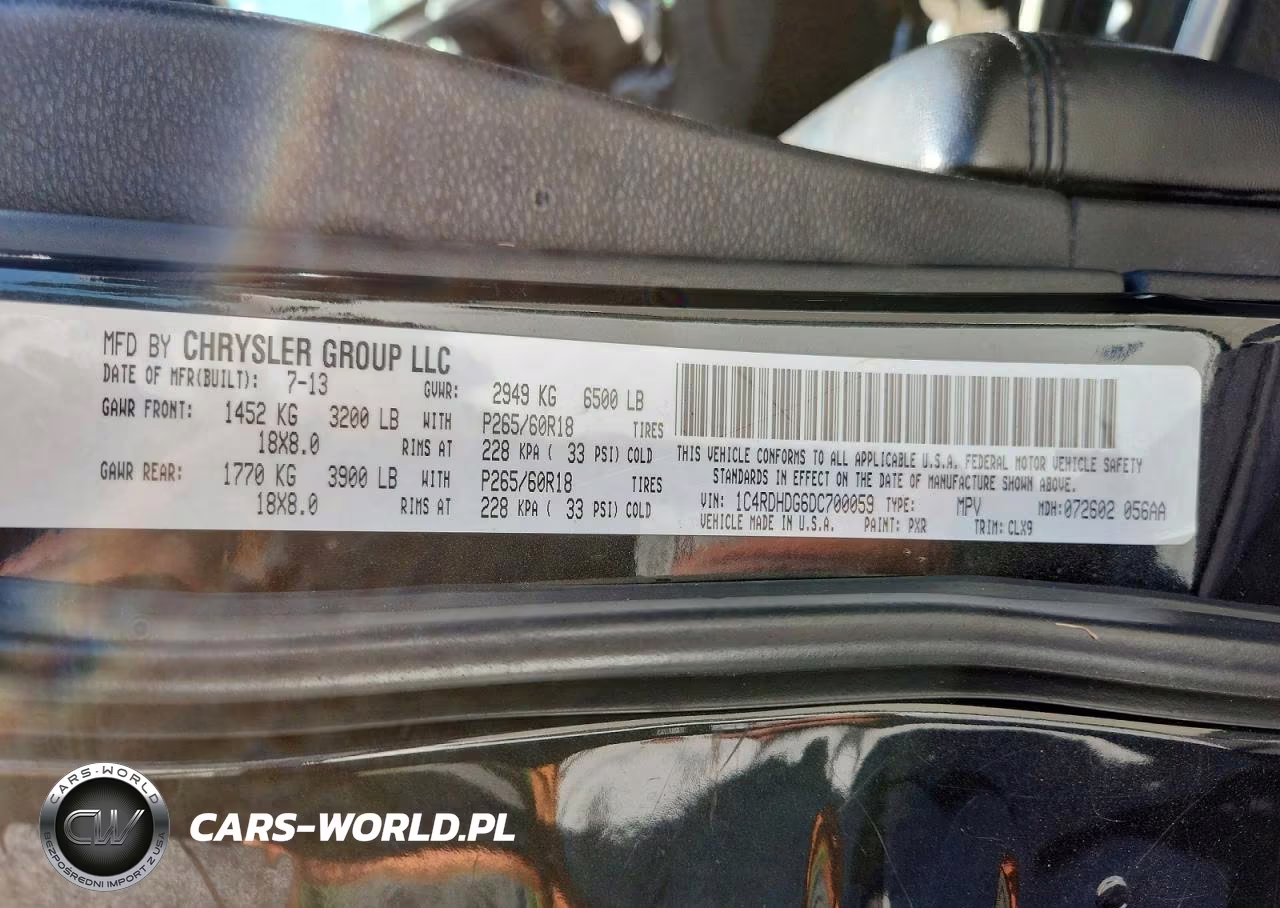 2013 Dodge Durango Crew VIN:1C4RDHDG6DC700059 - 13