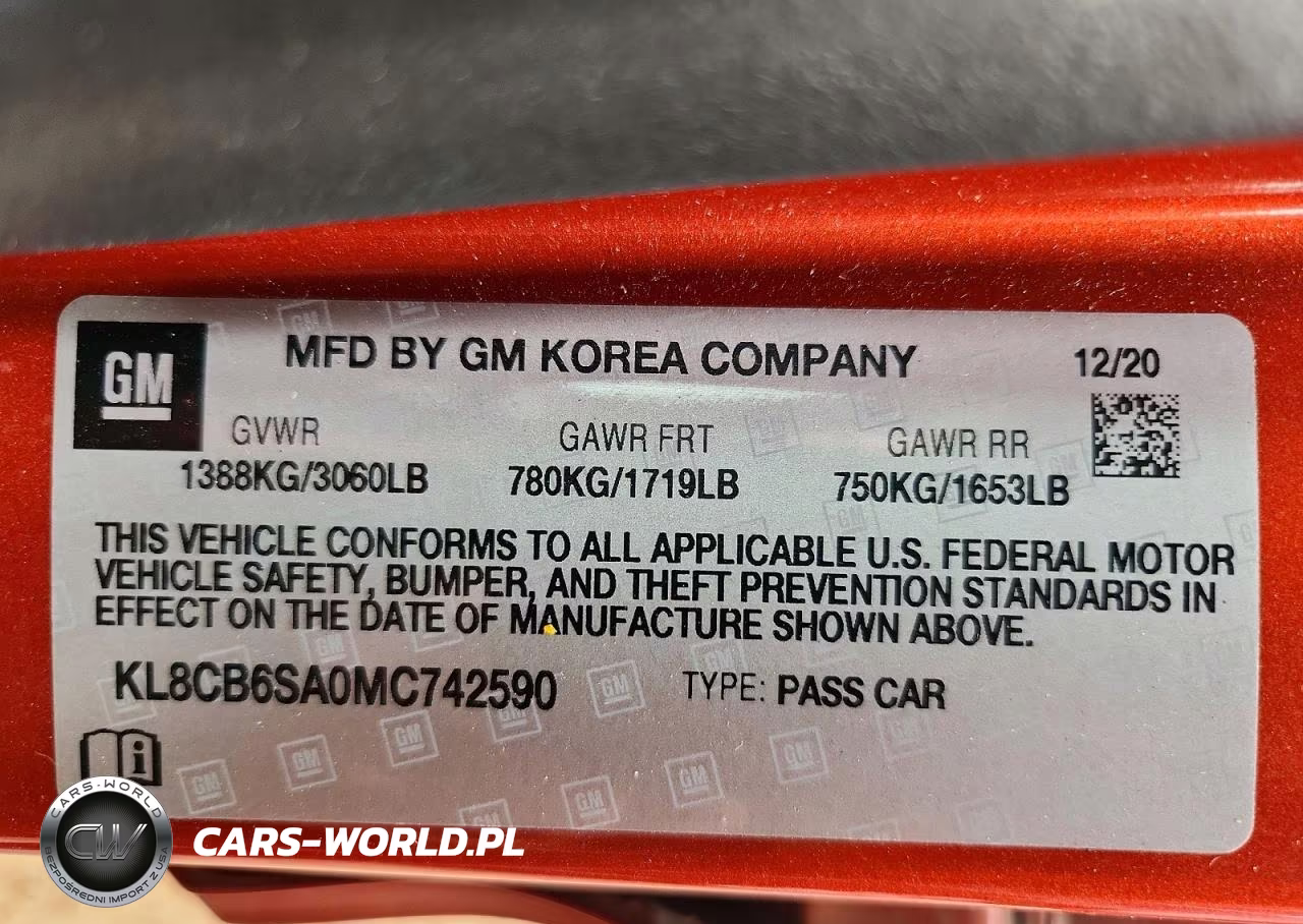 2021 Chevrolet Spark Ls VIN:KL8CB6SA0MC742590 - 12