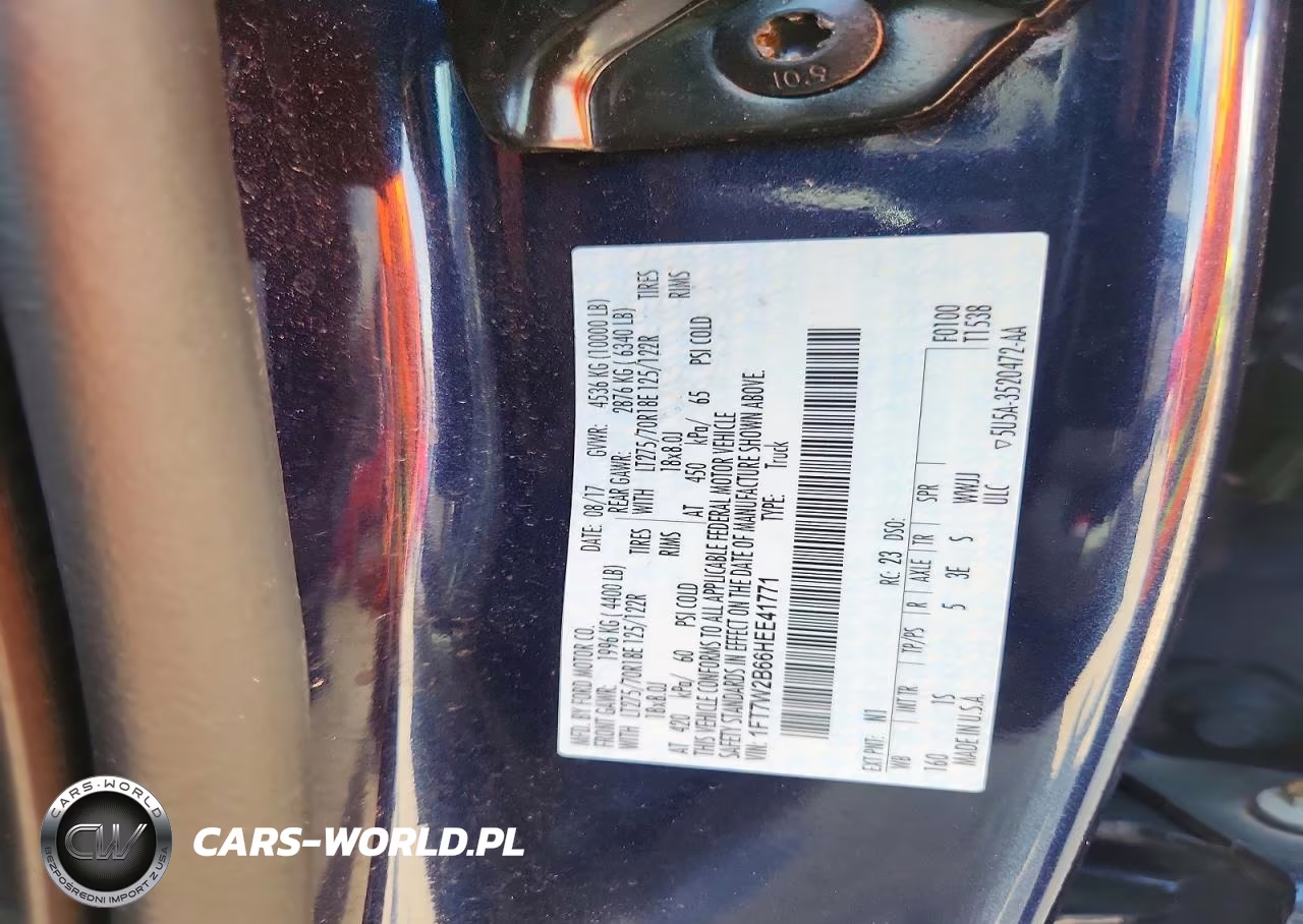 2017 Ford F250 Super Duty VIN:1FT7W2B66HEE41771 - 12