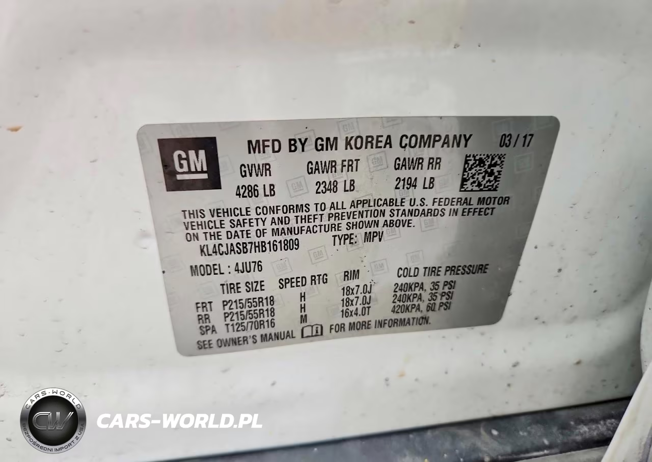 2017 Buick Encore Preferred VIN:KL4CJASB7HB161809 - 13