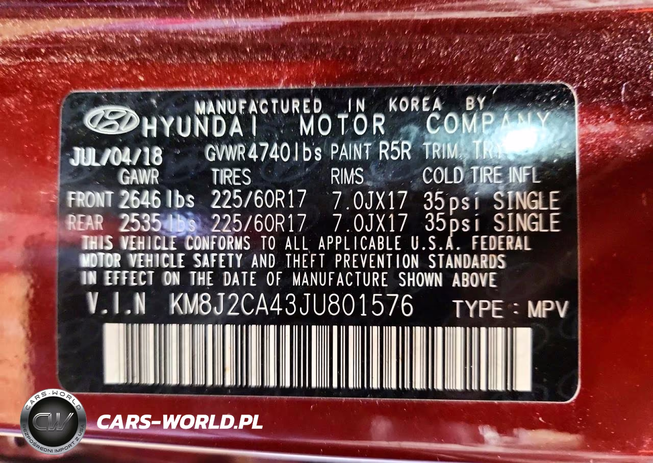 2018 Hyundai Tucson Se VIN:KM8J2CA43JU801576 - 13