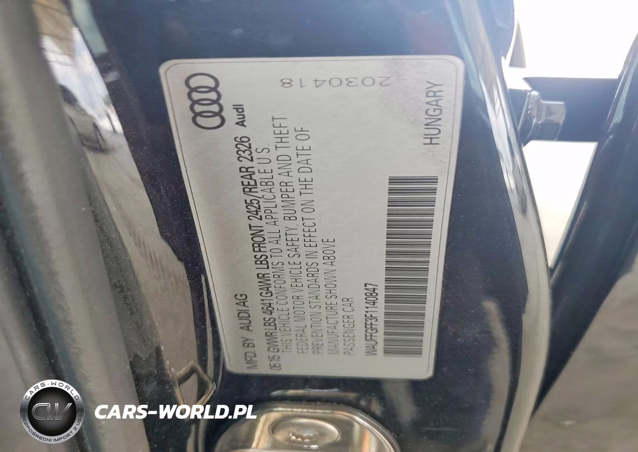 2015 Audi S3 Prestige VIN:WAUFFGFF3F1140847 - 12