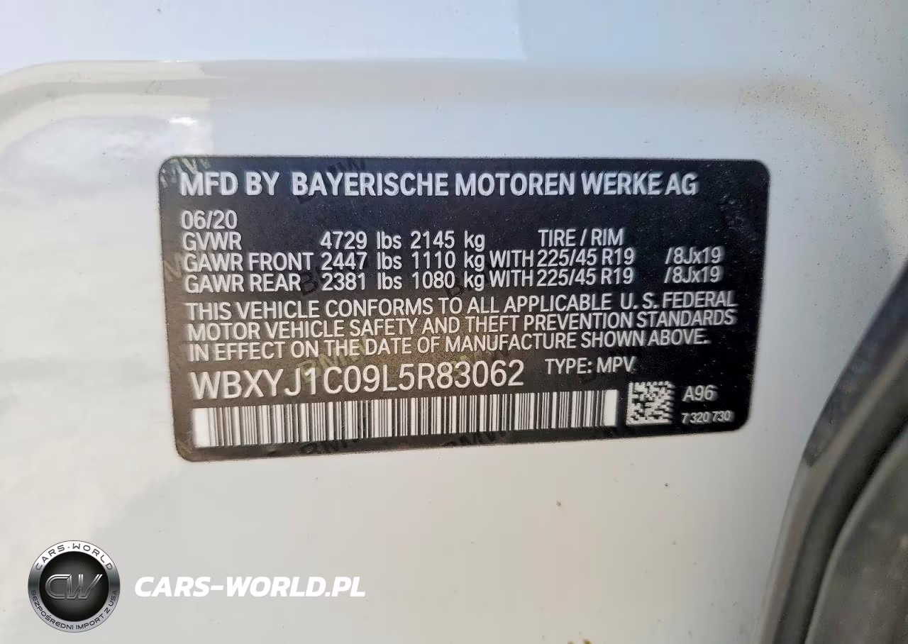 2020 BMW X2 xDrive28I VIN:WBXYJ1C09L5R83062 - 13
