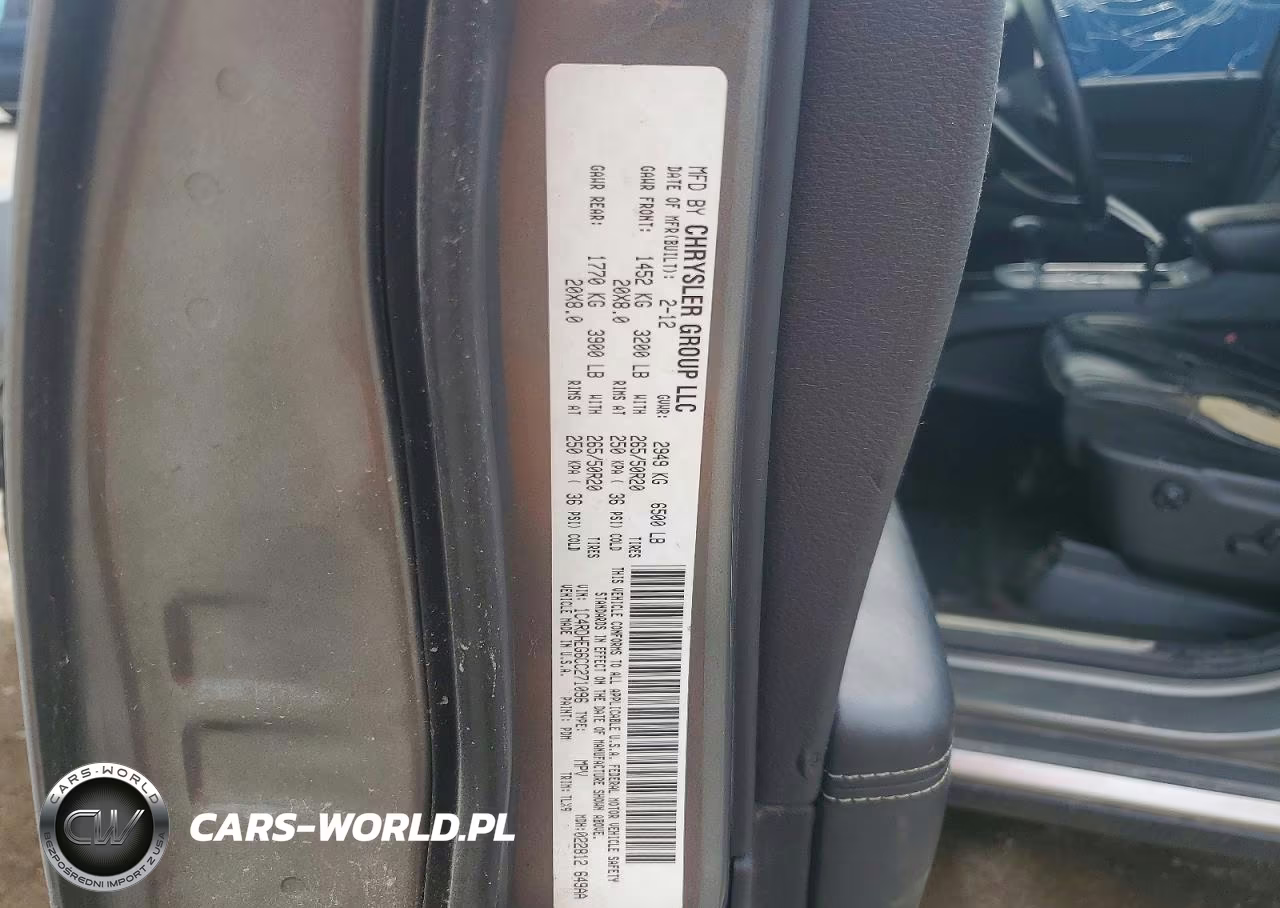 2012 Dodge Durango Citadel VIN:1C4RDHEG6CC271096 - 14