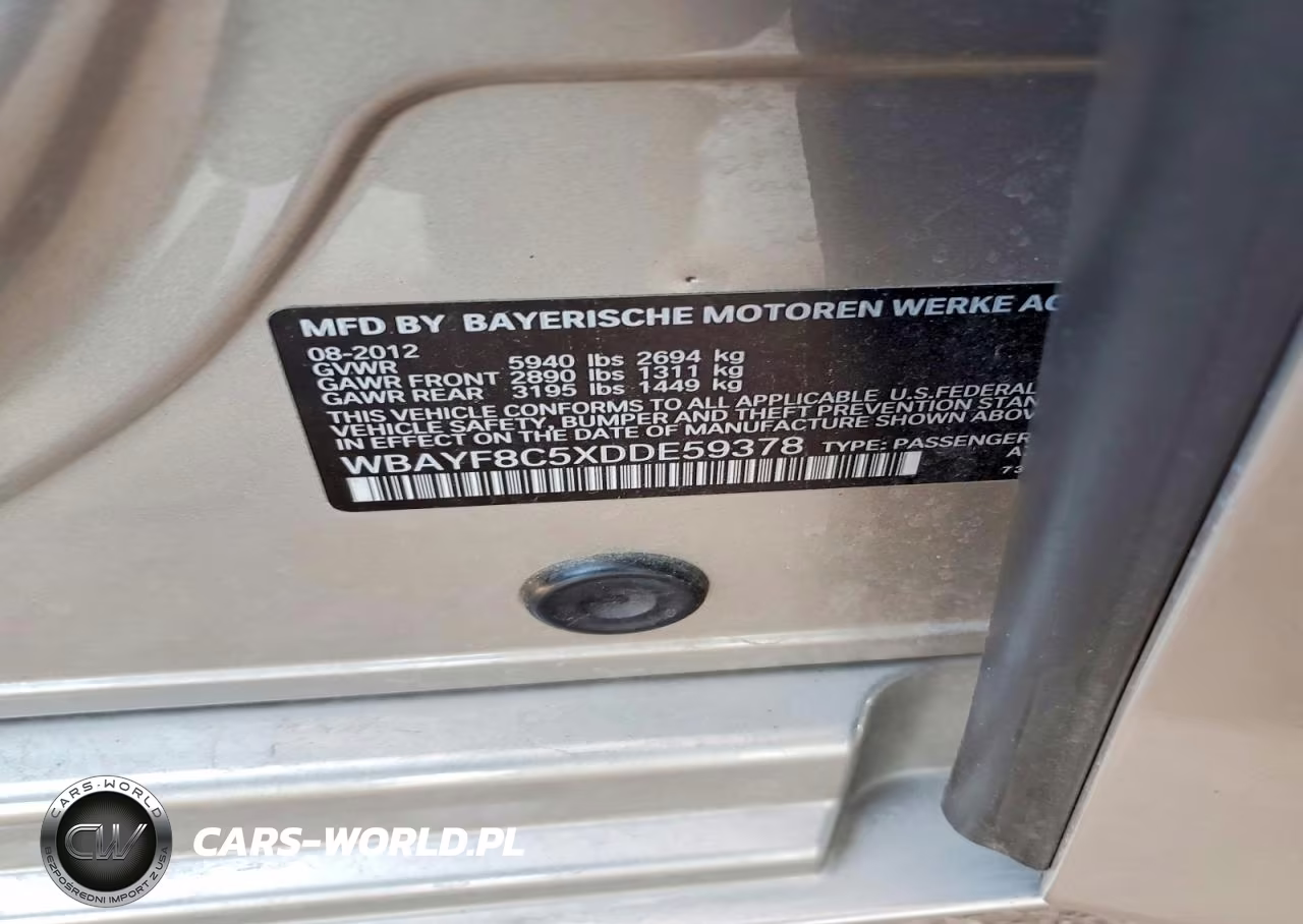2013 BMW 750 Lxi VIN:WBAYF8C5XDDE59378 - 12