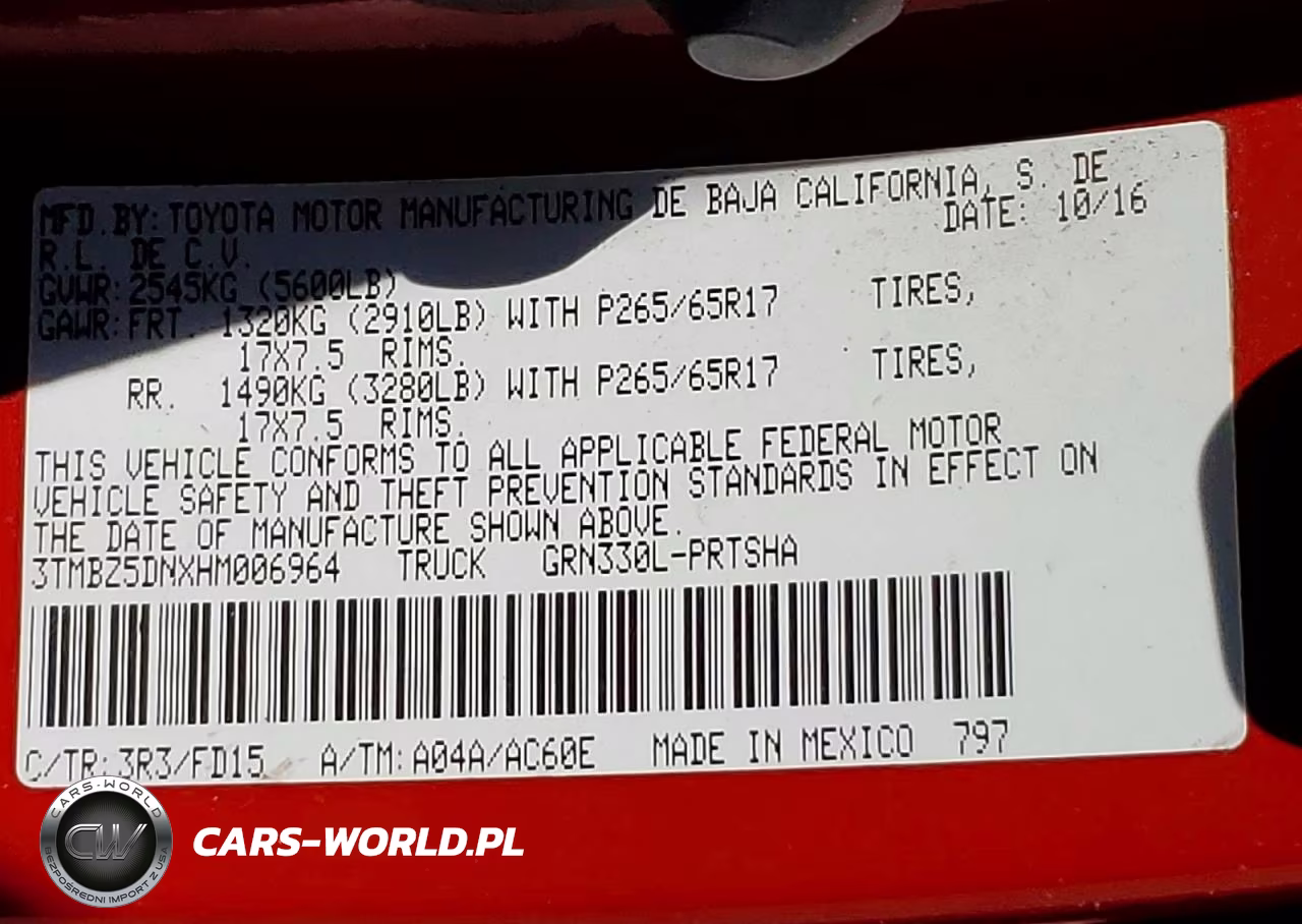 2017 Toyota Tacoma Trd Sport VIN:3TMBZ5DNXHM006964 - 12