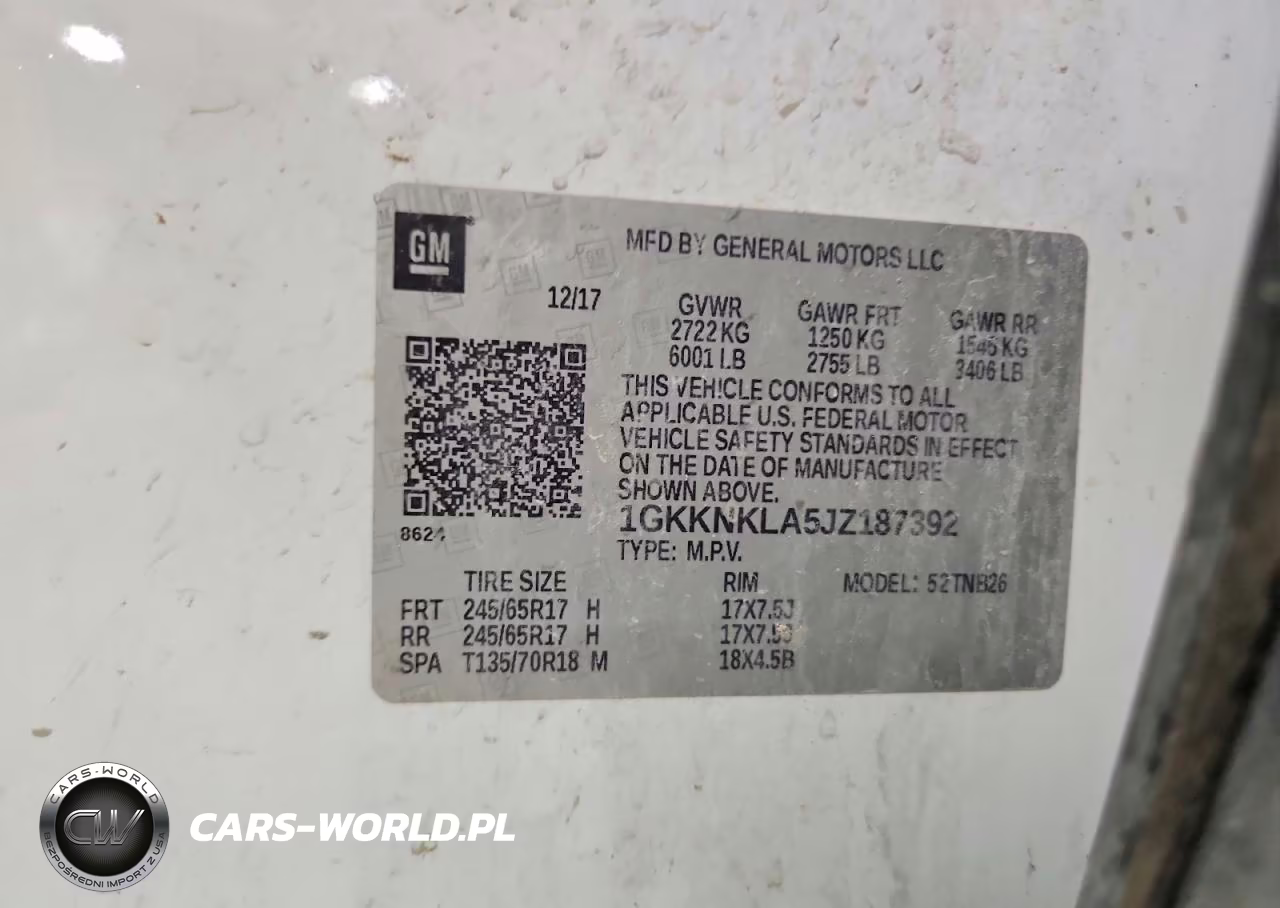 2018 GMC Acadia Sle VIN:1GKKNKLA5JZ187392 - 13