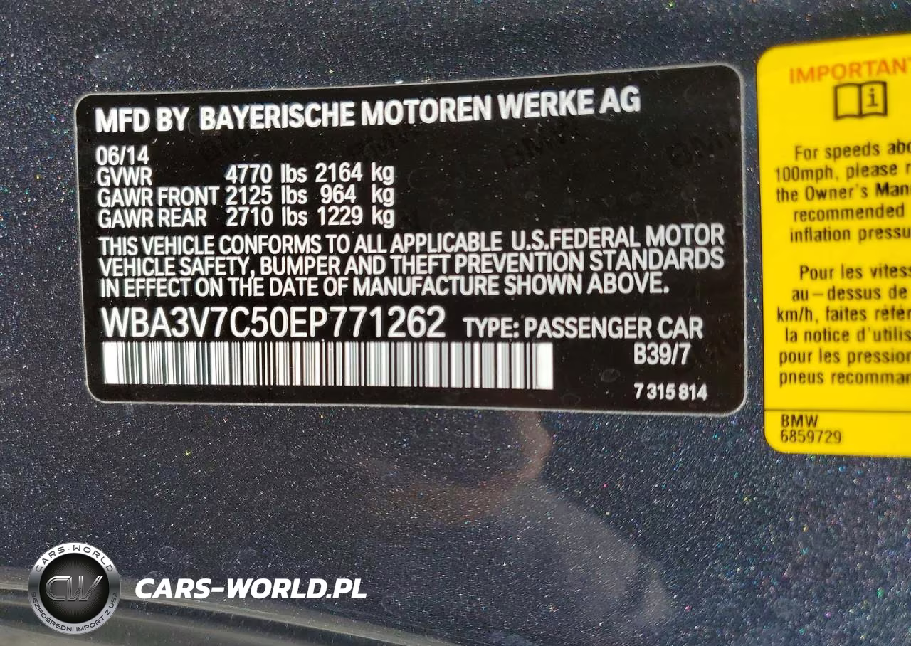 2014 BMW 428 I Sulev VIN:WBA3V7C50EP771262 - 12