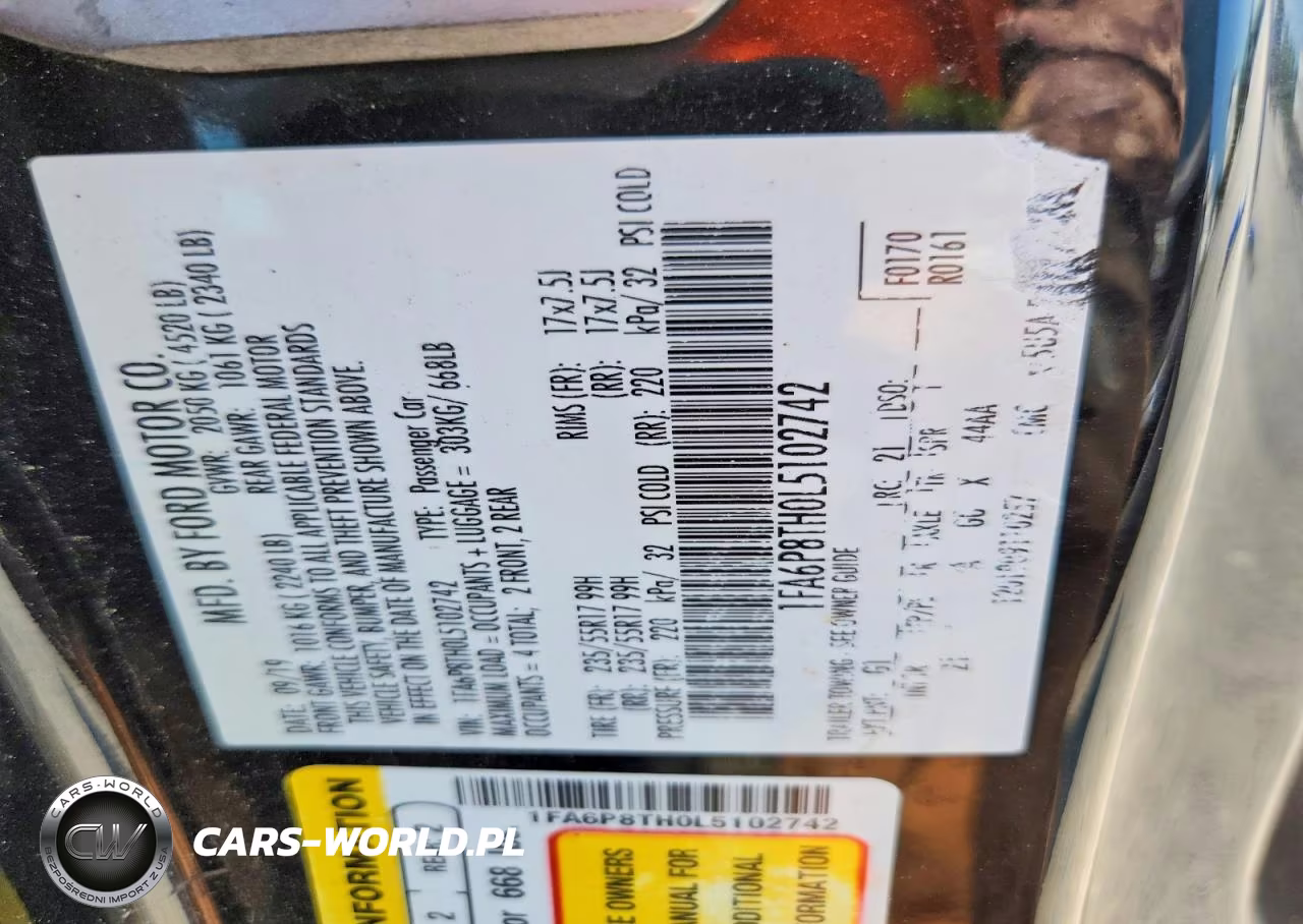 2020 Ford Mustang VIN:1FA6P8TH0L5102742 - 13