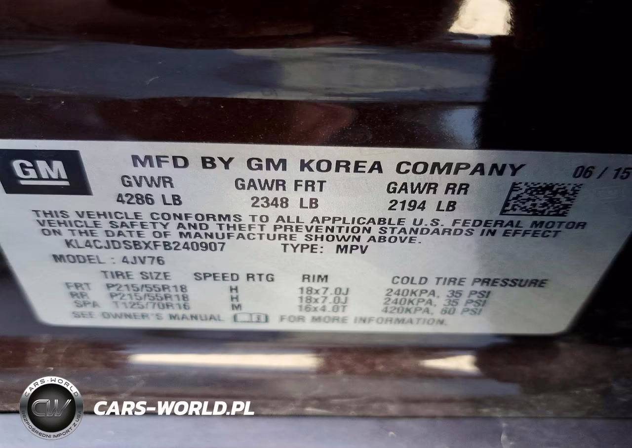 2015 Buick Encore Premium VIN:KL4CJDSBXFB240907 - 14