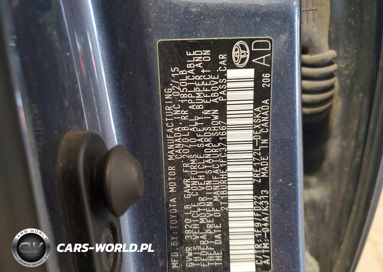 2015 Toyota Corolla S Plus VIN:2T1BURHE1FC371667 - 13