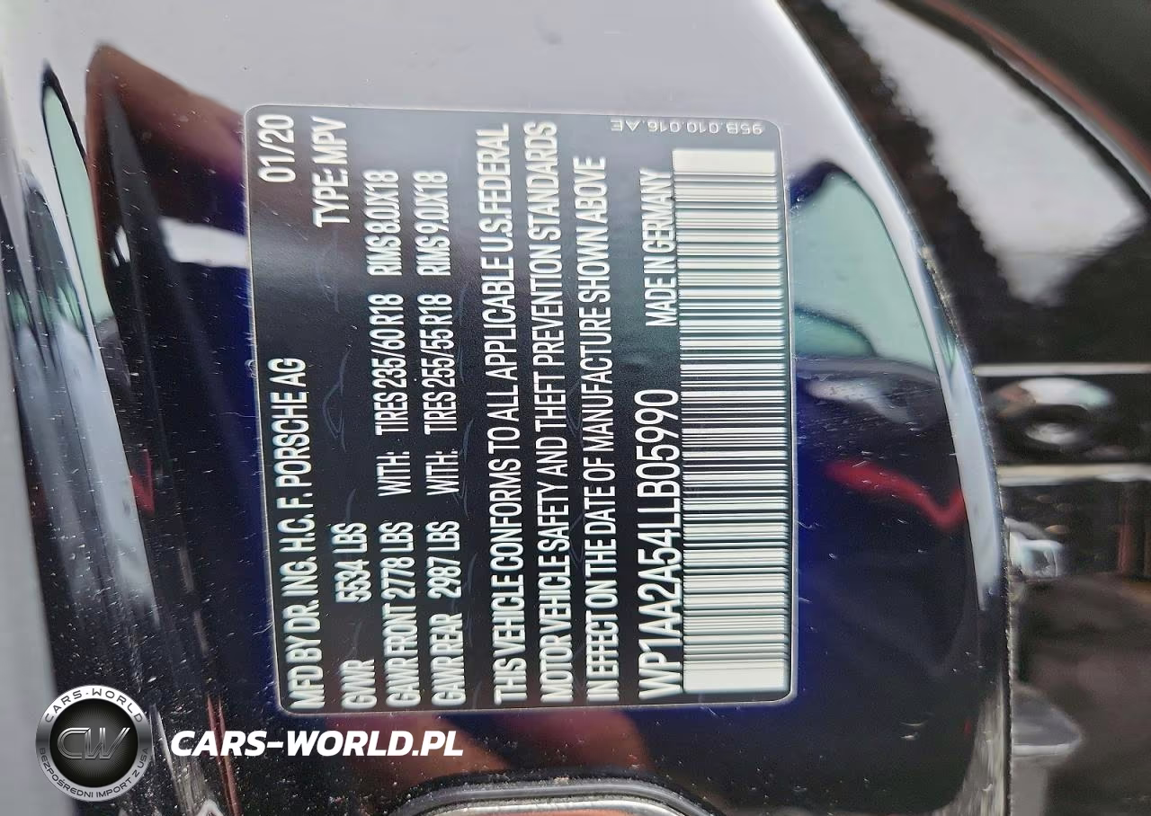 2020 Porsche Macan VIN:WP1AA2A54LLB05990 - 13
