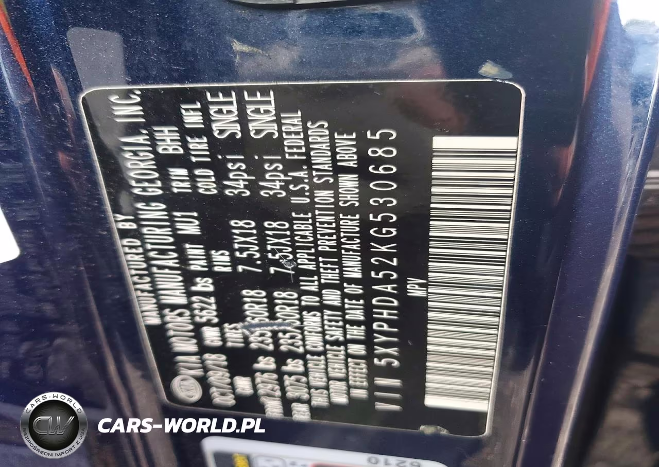 2019 Kia Sorento Ex V6 VIN:5XYPHDA52KG530685 - 13