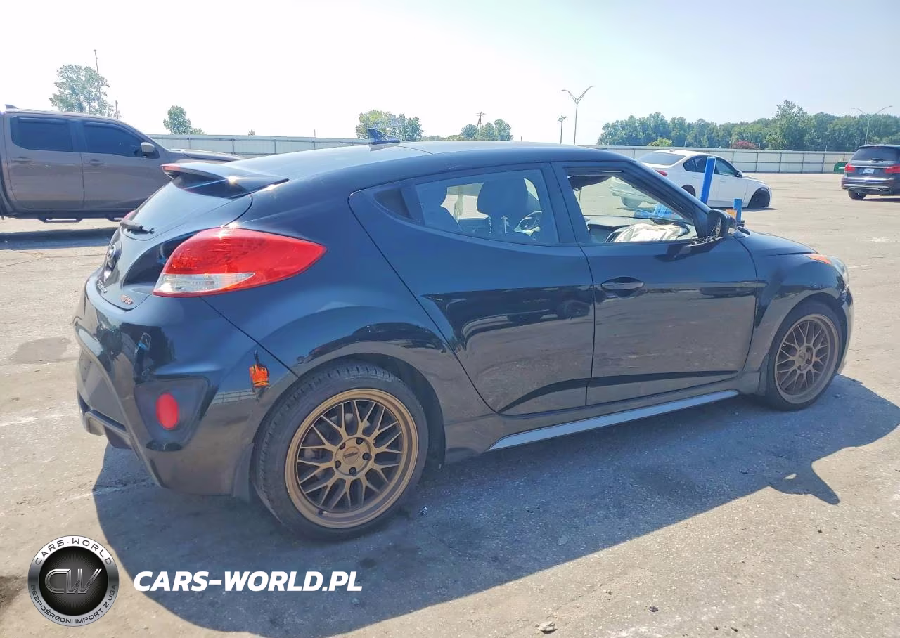 2014 Hyundai Veloster Turbo VIN:KMHTC6AEXEU191004 - 3