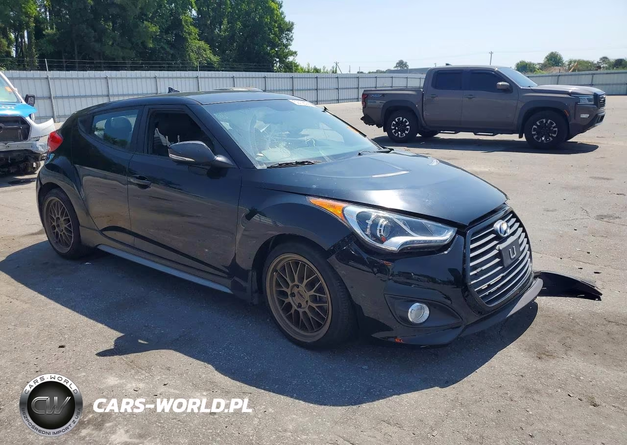 2014 Hyundai Veloster Turbo VIN:KMHTC6AEXEU191004 - 4