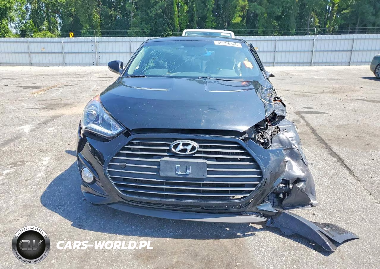 2014 Hyundai Veloster Turbo VIN:KMHTC6AEXEU191004 - 5